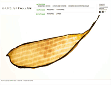 Tablet Screenshot of martinefallon.com
